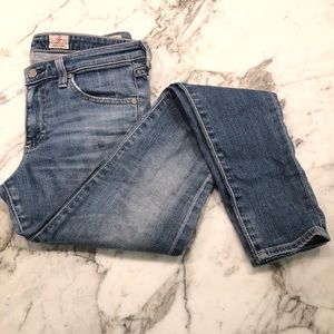 AG Absolute Skinny Light Blue Denim Size 29